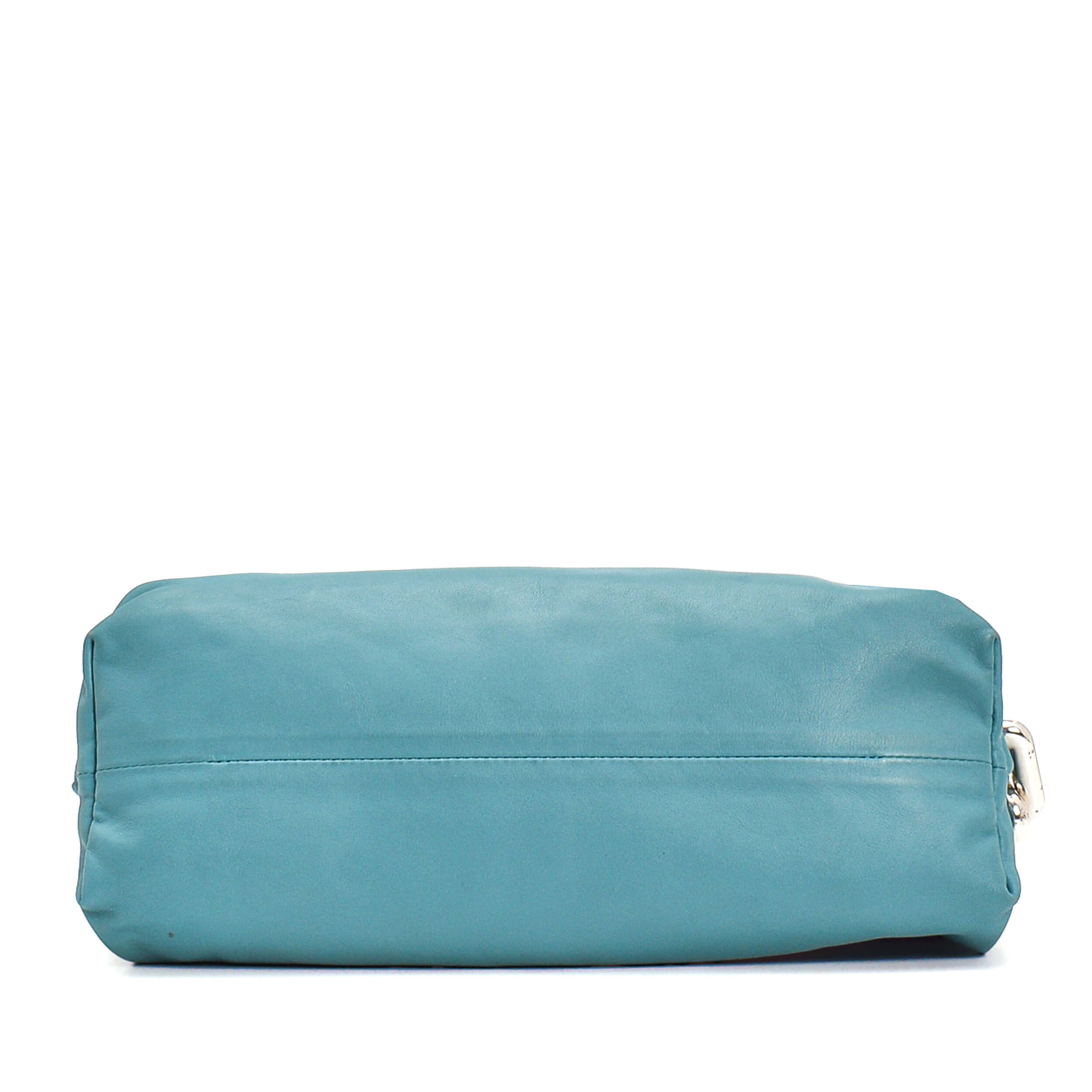 Bottega Veneta - Turquoise Leather Chain Pouch Bag